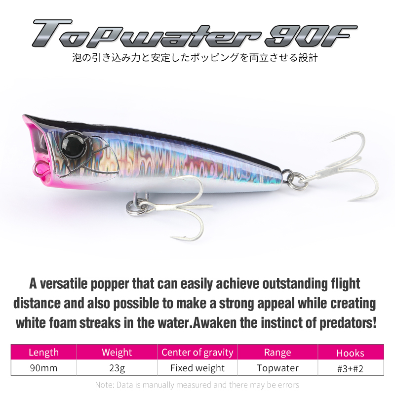 TSURINOYA 90mm 23g Topwater Po - Fishing Lure Topwater review and price