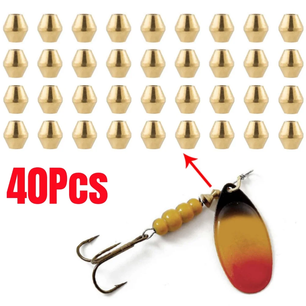 40pcs DIY Lure Brass Fishing B - Fishing Lure Spinner review and price