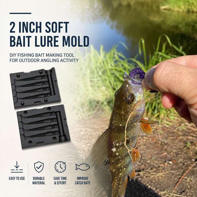 2 Inch Soft Bait Lure Mold DIY - Fishing Lure Making Kit review and price