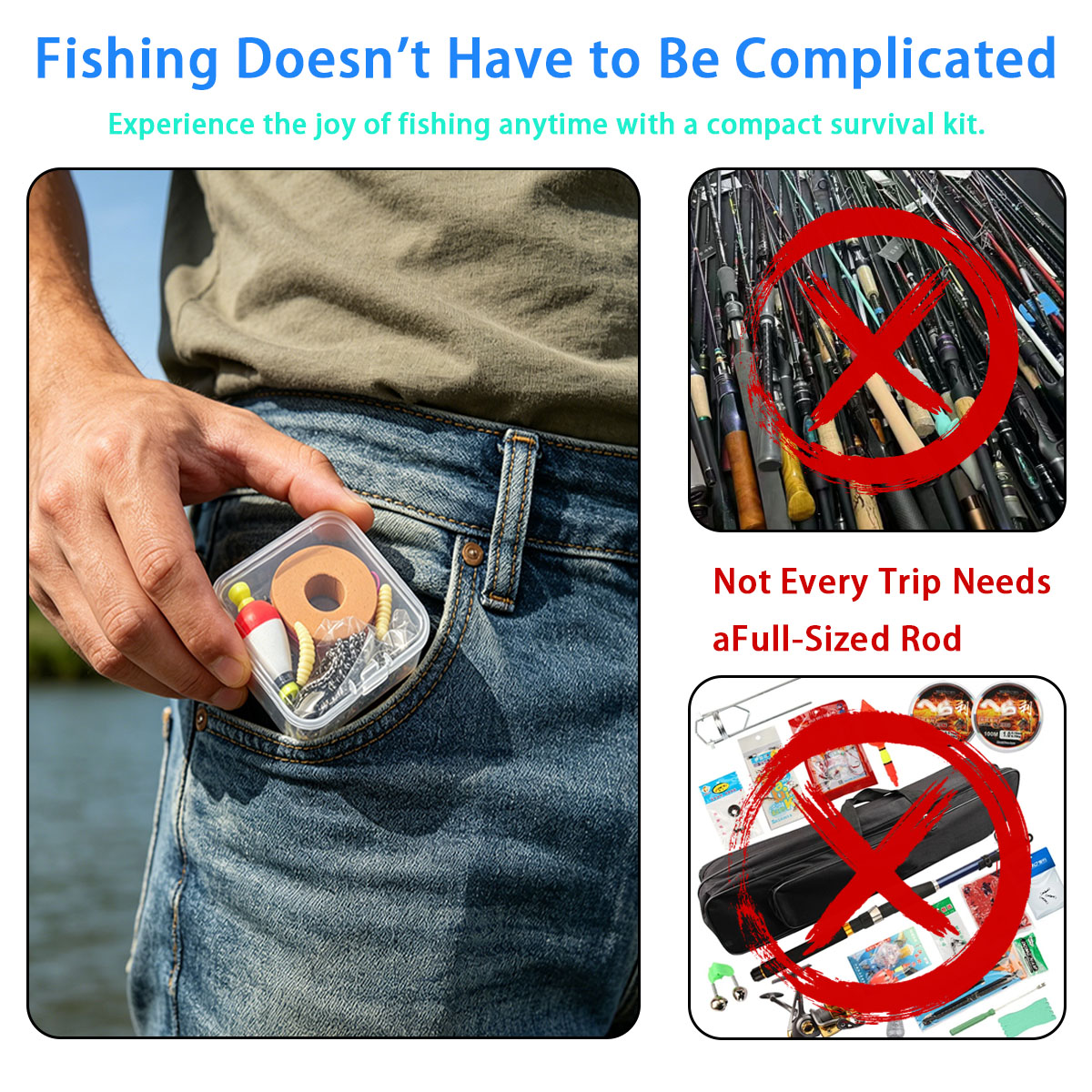 Portable Emergency Fishing Gea - Fishing Lure Making Kit review and price